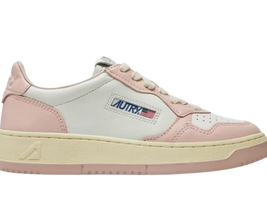 SNEAKERS DONNA “AUTRY” MEDALIST AULW WB09 PELLE BIANCO/ROSA