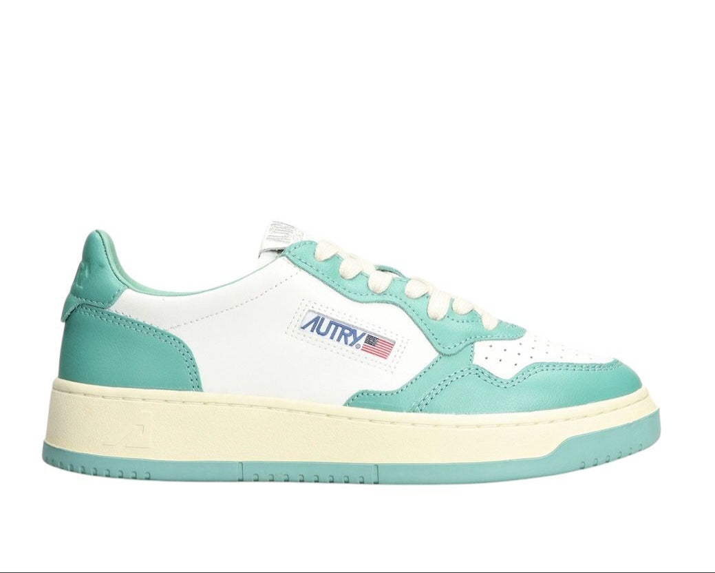 SNEAKERS DONNA “AUTRY” MEDALIST AULW WB20 PELLE BIANCO/TURCHESE
