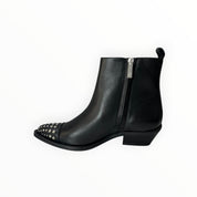 Stivaletti Texani Donna “CARMENS” Kelly Studs 56306 Pelle Nero
