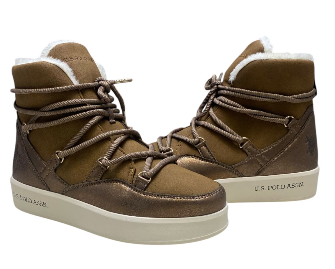 Stivaletti Donna "U.S. POLO USSN.” VEGY005W/CHY1 Marrone Scuro