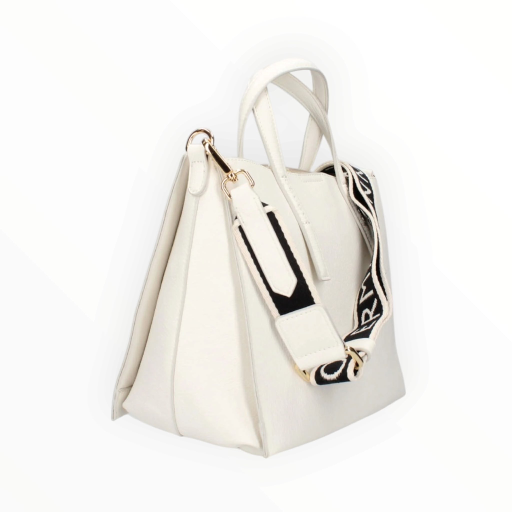 BORSA DONNA “ERMANNO SCERVINO FIRENZE” LARGE TOTE TIARA AVORIO