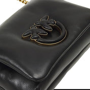 BORSA DONNA “PINKO ” LOVE CLICK PUFF BABY SHEEP  NAPPA TRAPUNTATA NERO