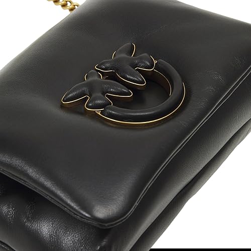 BORSA DONNA “PINKO ” LOVE CLICK PUFF BABY SHEEP  NAPPA TRAPUNTATA NERO