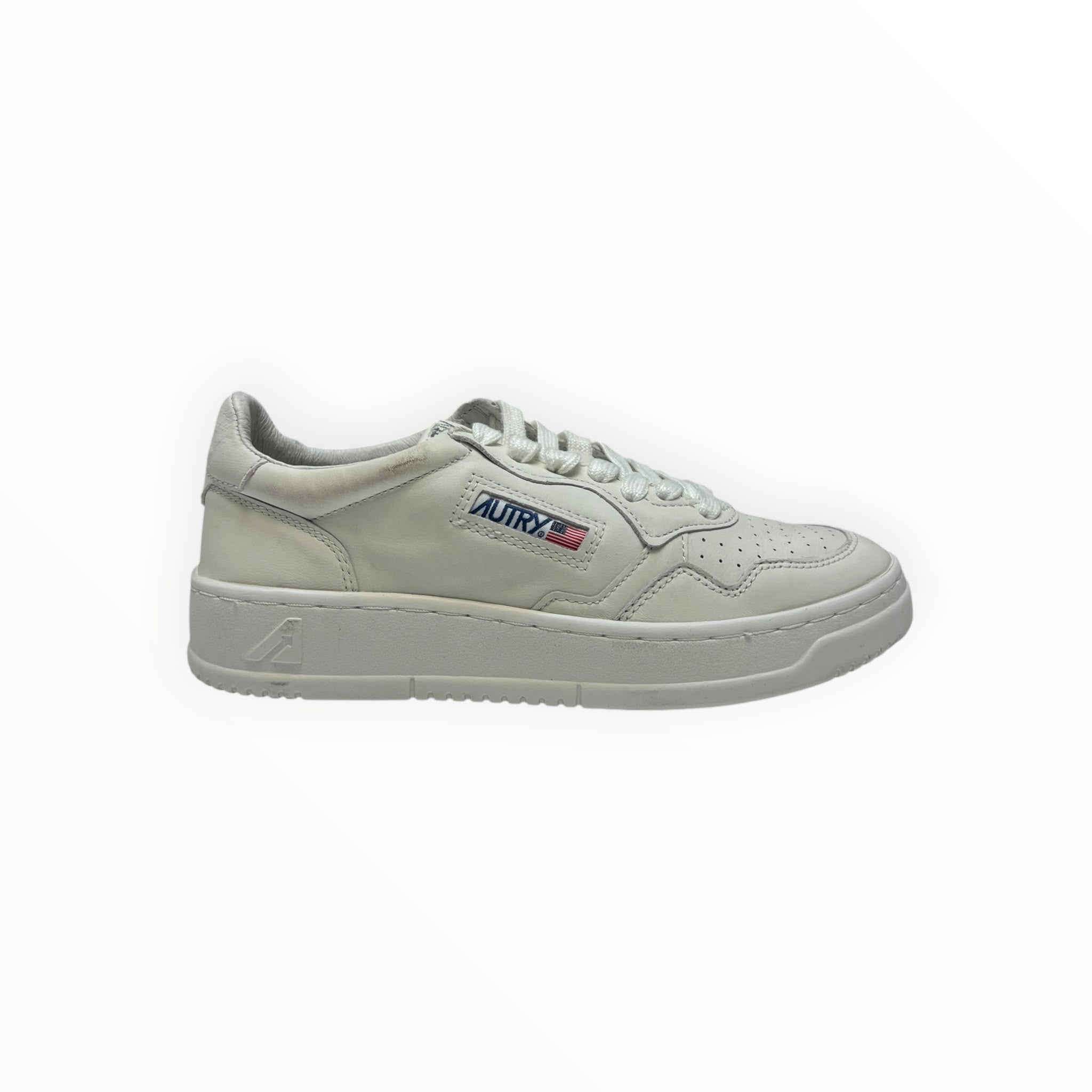 SNEAKERS DONNA “AUTRY” MEDALIST  AULW SG07 VINTAGE  PELLE BIANCO