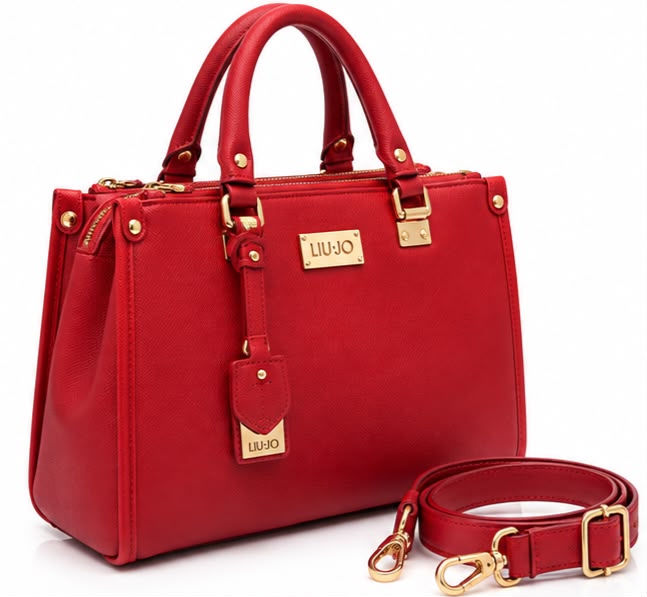 BORSA DONNA “LIU JO” 019016 E0087 M SATCHEL BOUBLE ROSSO