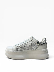 SNEAKERS DONNA “CULT” CLW442600 PEARL LOW PELLE BIANCO/SILVER