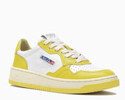 SNEAKERS DONNA “AUTRY” MEDALIST AULW WB23 PELLE BIANCO/GIALLO