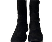 Tronchetti Vaquero Donna “GR8” Naomi 1 Collezione Autunno/Inverno 2024/2025 Camoscio Velour  – Nero