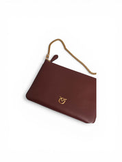 BORSA DONNA “PINKO ” FLAT CLASSIC R49Q VITELLO BURGUNDY