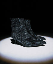 Stivaletti Donna “APEPAZZA" F3SUSAN01/DIA Sibilla Nero Strass