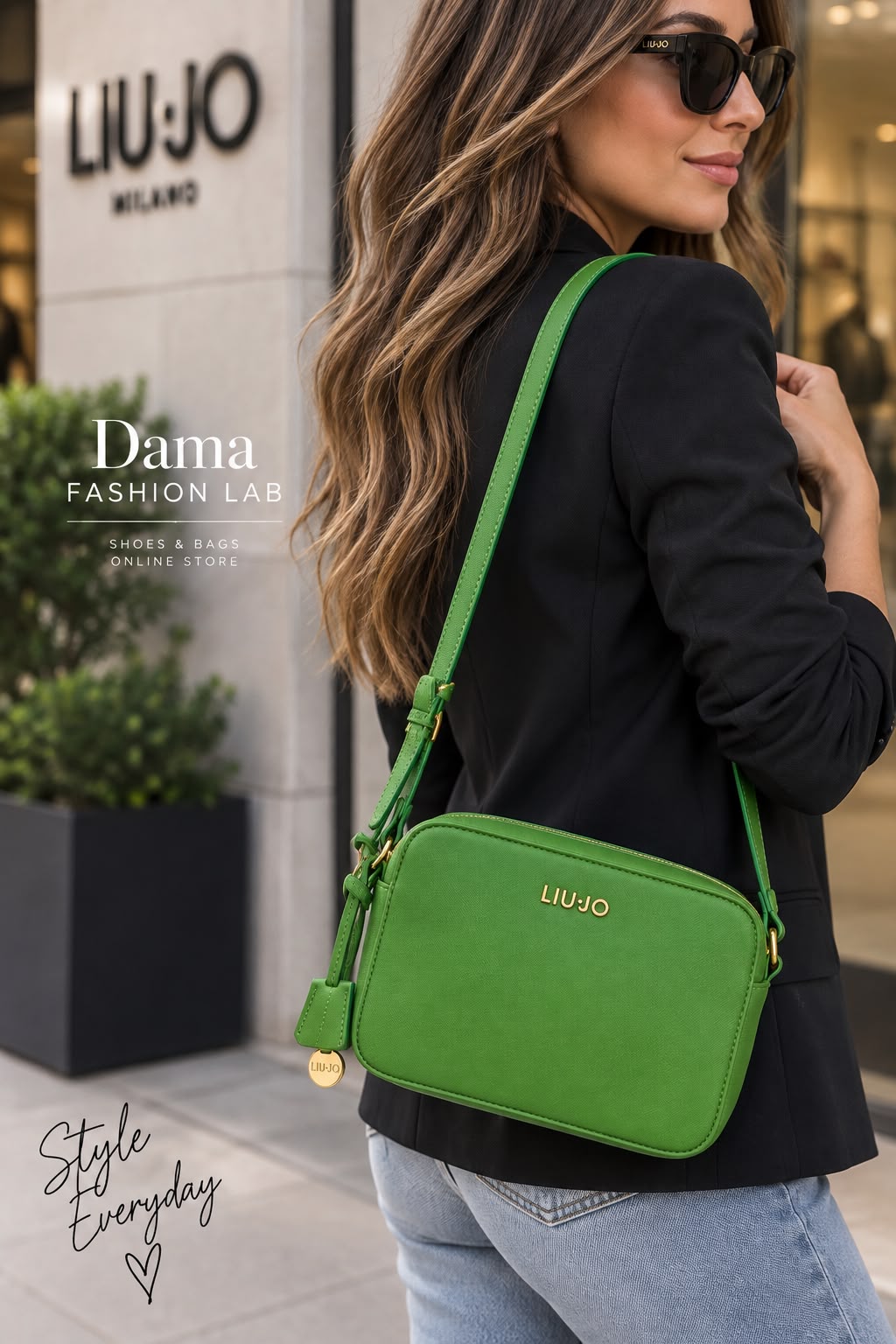 BORSA DONNA “LIU JO” AA308 E0087 M CAMERA BAG VERDE