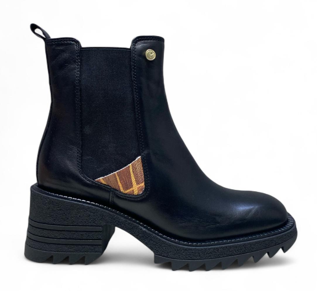 Stivaletti Beatles Donna “GATTINONI CIRUCS” Leadore Pelle Nero