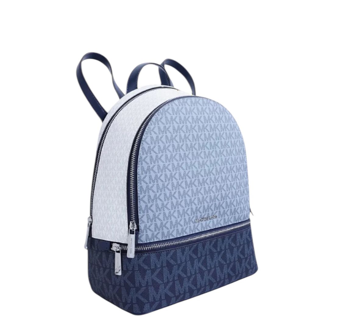 Zaino Donna “MICHAEL KORS” RHEA ZIP Medium Backpack 35S5SRAB6V  ADMIRL Multi Blu