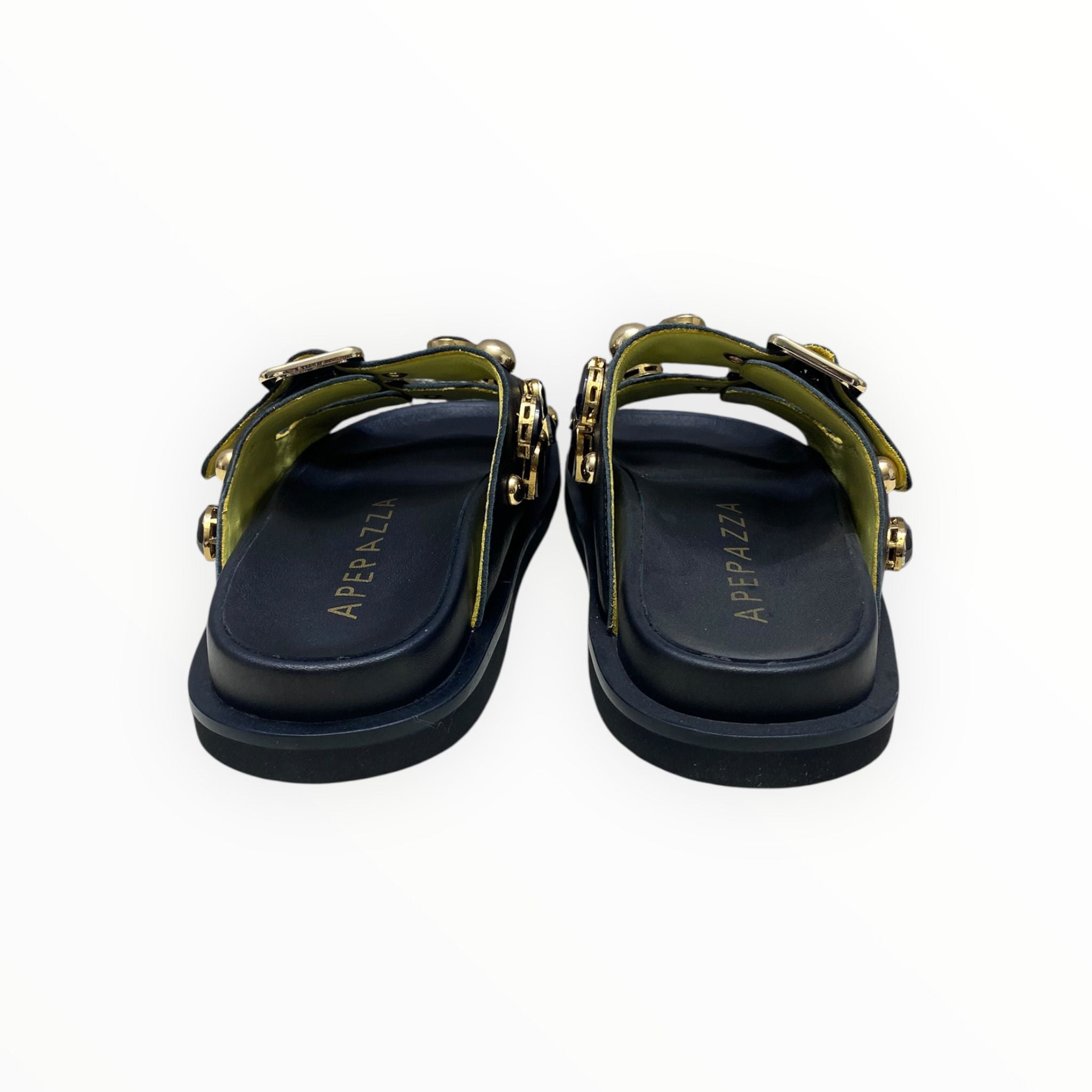 Sandali Ciabatte  Donna “APEPAZZA” FIORE S5FUSS04/STO  Nero