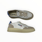 SNEAKERS DONNA “AUTRY” MEDALIST AULW LS55 PELLE BIANCO/LAVAGNA