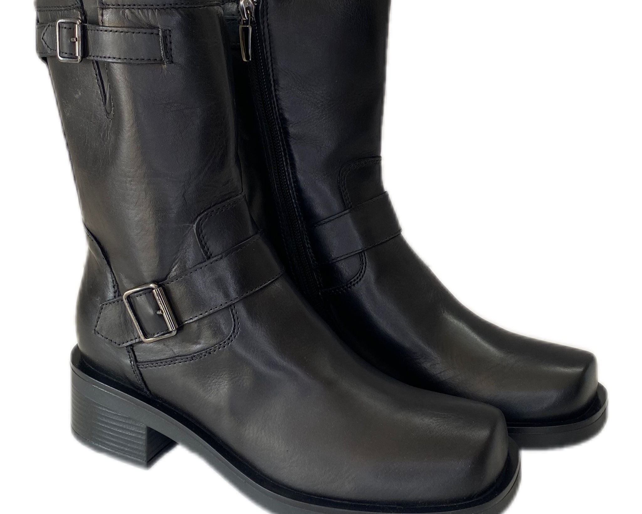 Tronchetti Vaquero Donna “GR8” Naomi 1 Collezione Autunno/Inverno 2024/2025 Vitello – Nero