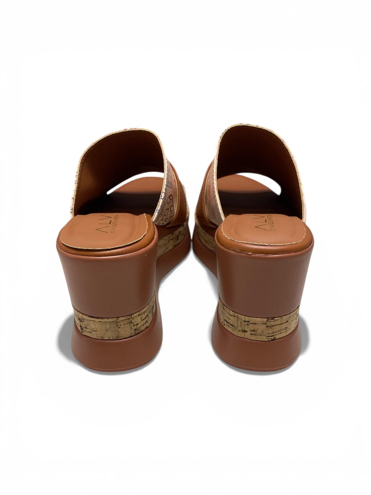 Sandali Zeppa  Donna“ALV BY ALVIERO MARTINI” ALVSDO155 PASSPORT CuoioTan