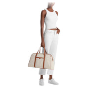Borsa "MICHAEL KORS"  Weekend XL Jet Set Travel Logo 354GTFU4B Vanilla