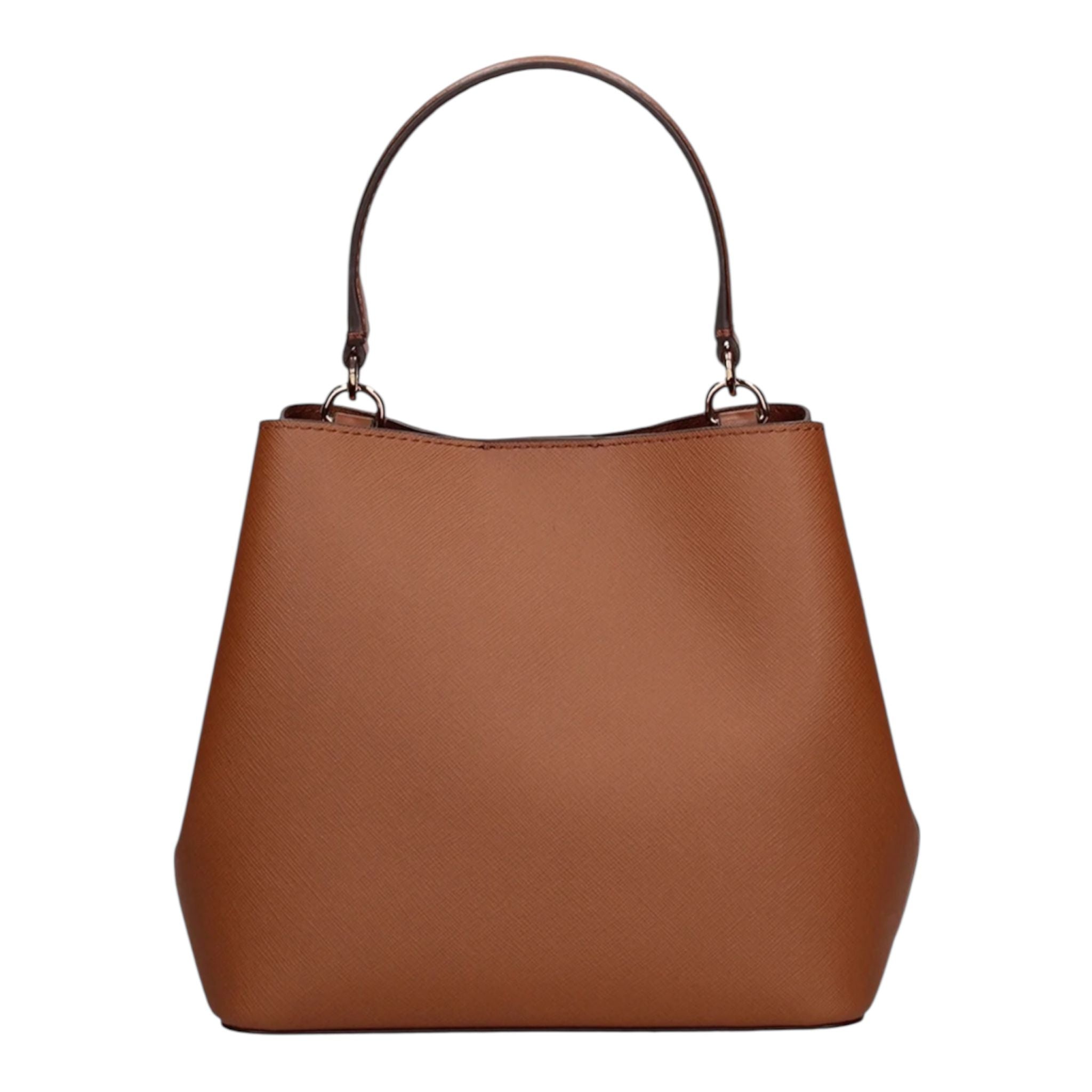 Borsa Donna “MICHAEL KORS” PRATT  35S4G3FM5T SMALL BCKT SAFFIANO Marrone