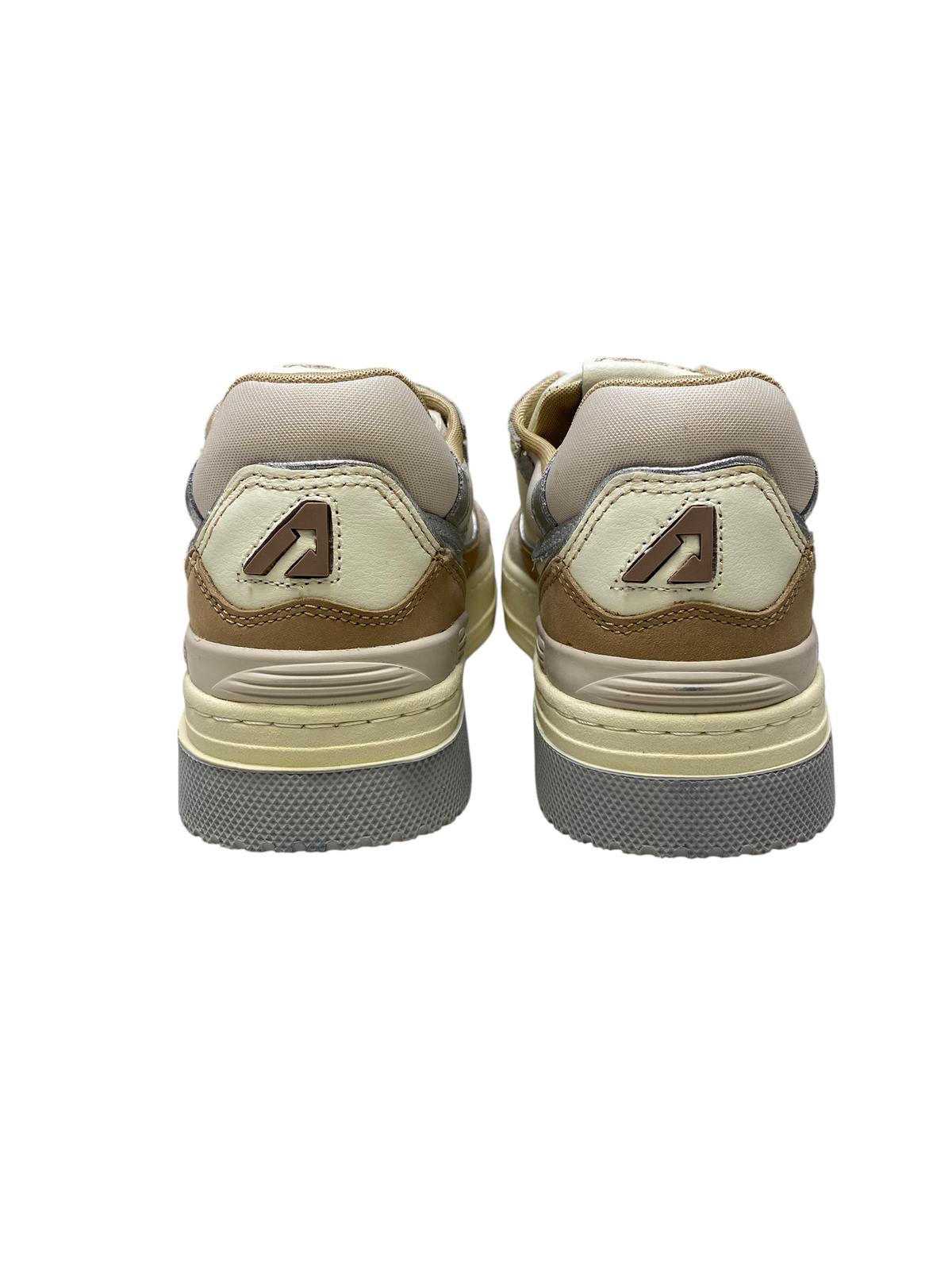 SNEAKERS DONNA “AUTRY” CLC ROLW UN05 PELLE BEIGE/TAUPE