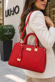 BORSA DONNA “LIU JO” 019016 E0087 M SATCHEL BOUBLE ROSSO