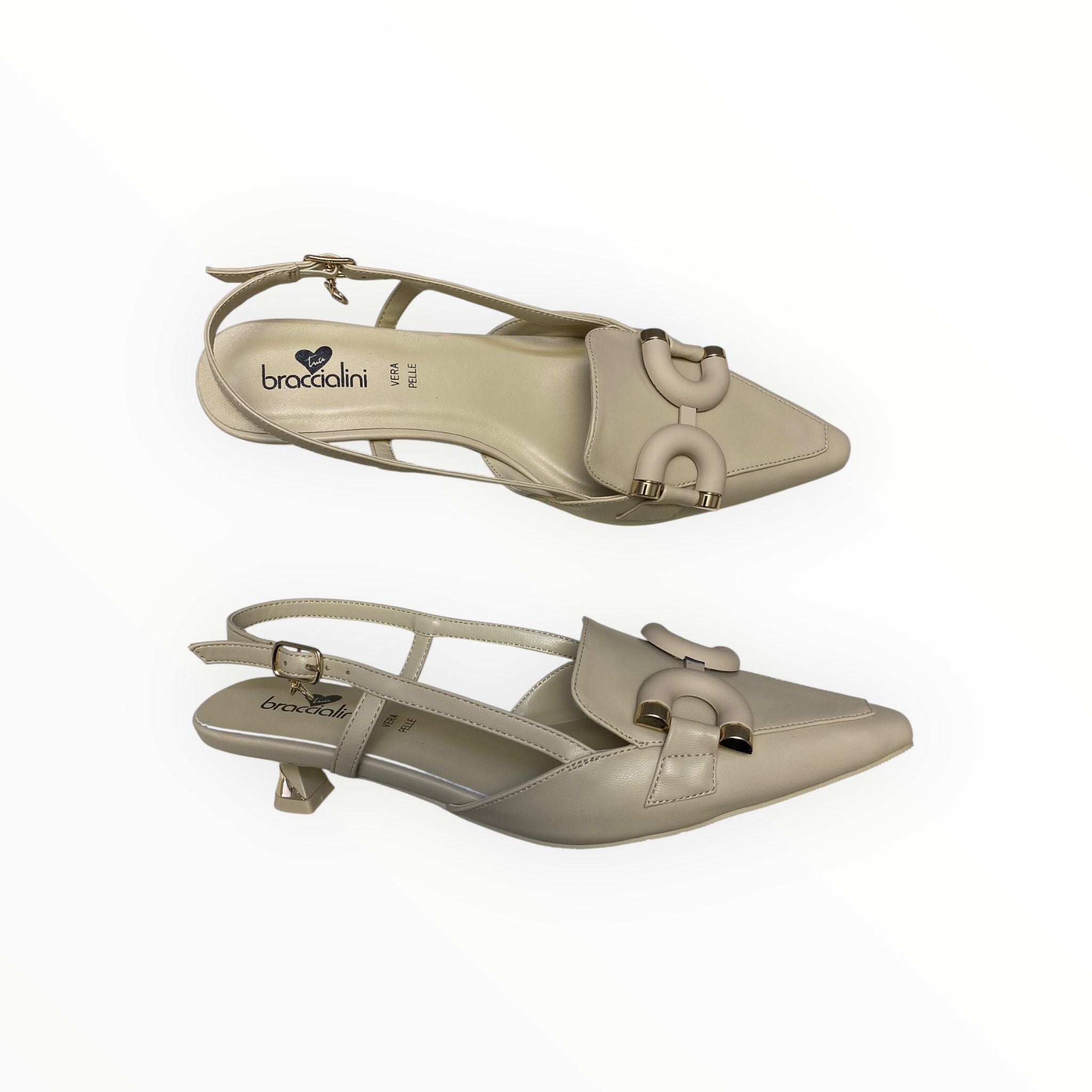 Dècollettè Chanel DONNA “BRACCIALINI” Slingback BA26 Beige