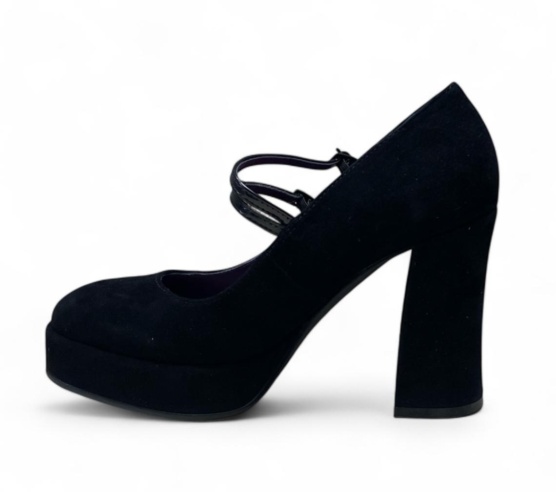 Décolleté Donna “APEPAZZA”  F3TWIGGY01/SUE Teresa Pelle Nero