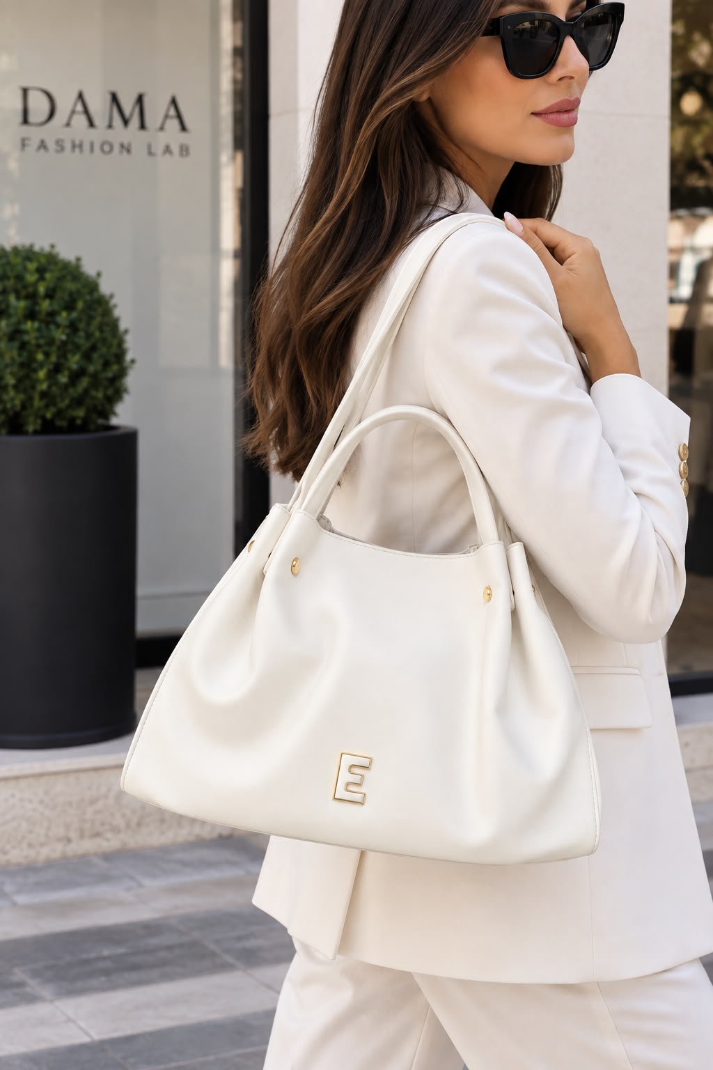 BORSA DONNA “ERMANNO SCERVINO FIRENZE” TOTE BAG TERESA BIANCO