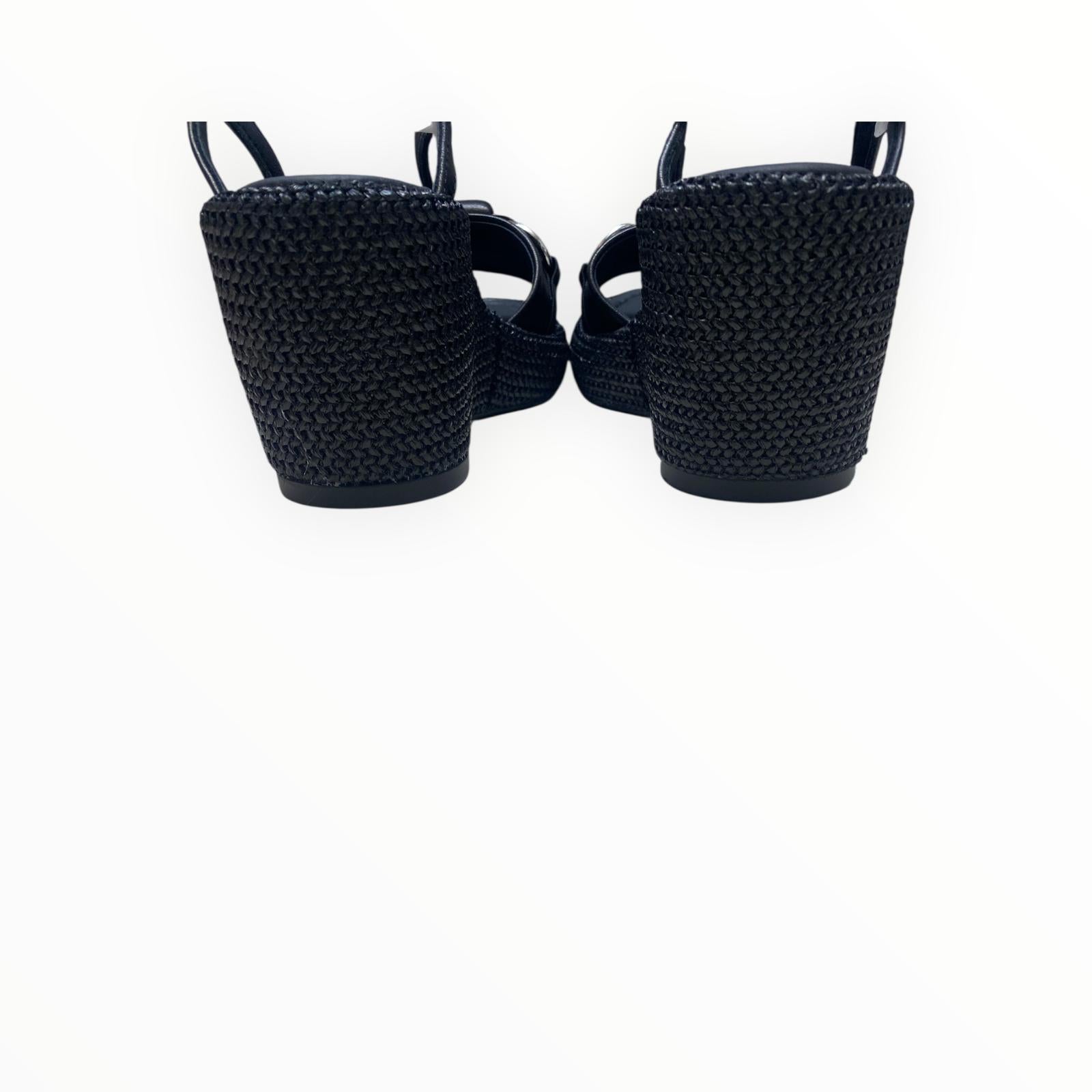 Sandali  Zeppa Donna “BRUNO PREMI” BH3004X Nappa Nero