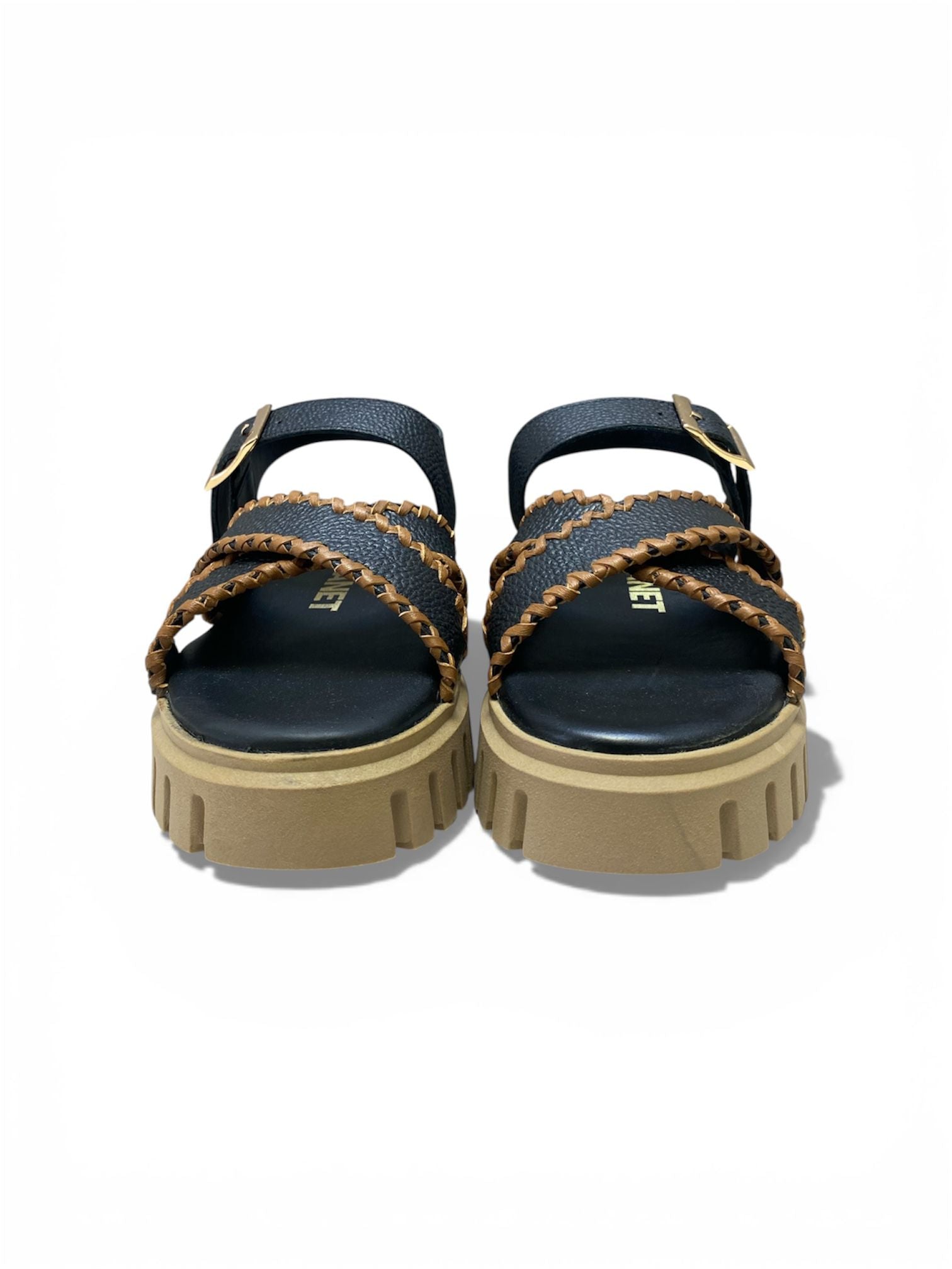 Sandali Donna "JANET & JANET" J-133 JEANNE Vera Pelle Nero