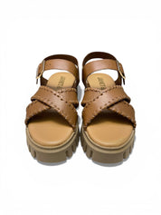 Sandali Donna "JANET & JANET" J-133 JEANNE Vera Pelle Cuoio