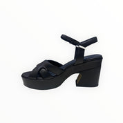 Sandali Tacco Zeppa Donna “BRUNO PREMI” BH2905X Nappa Nero
