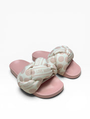 Sandali Ciabatte Donna "LOVE MOSCHINO"JA28272G0IIW10C  Sabotd Pool 25 Foulard Latte/Nude