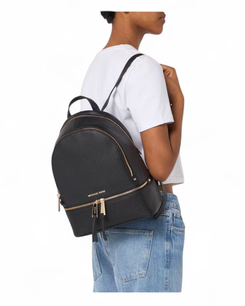 Borsa Zaino Grande Donna “MICHAEL KORS” RHEA ZIP Large Backpack 30S5GEZB3L Nero