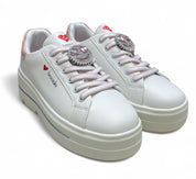 Sneakers Donna "BRACCIALINI" BA141 Bianco/Rosa