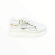SNEAKERS DONNA “CULT” CLW442300 PEARL LOW PELLE BIANCO