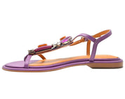 SANDALI DONNA “APEPAZZA ” FEDORA PRIMAVERA ESTATE 2025 PELLE LILLA