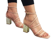 “LIU JO” SANDALI DONNA  VIOLET 01 VERNICE NUDE/BEIGE PRIMAVERA/ESTATE 2025