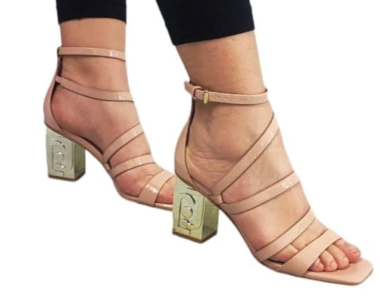 “LIU JO” SANDALI DONNA  VIOLET 01 VERNICE NUDE/BEIGE PRIMAVERA/ESTATE 2025