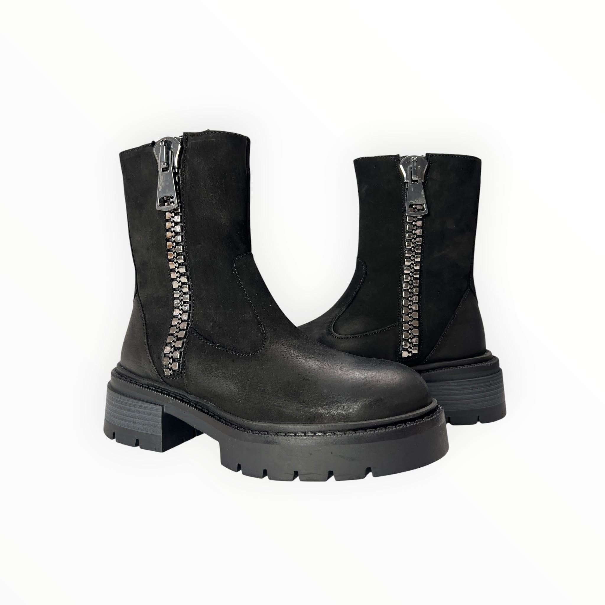 Stivaletti Donna "CAFè NOIR" FB7001 Pelle Nero
