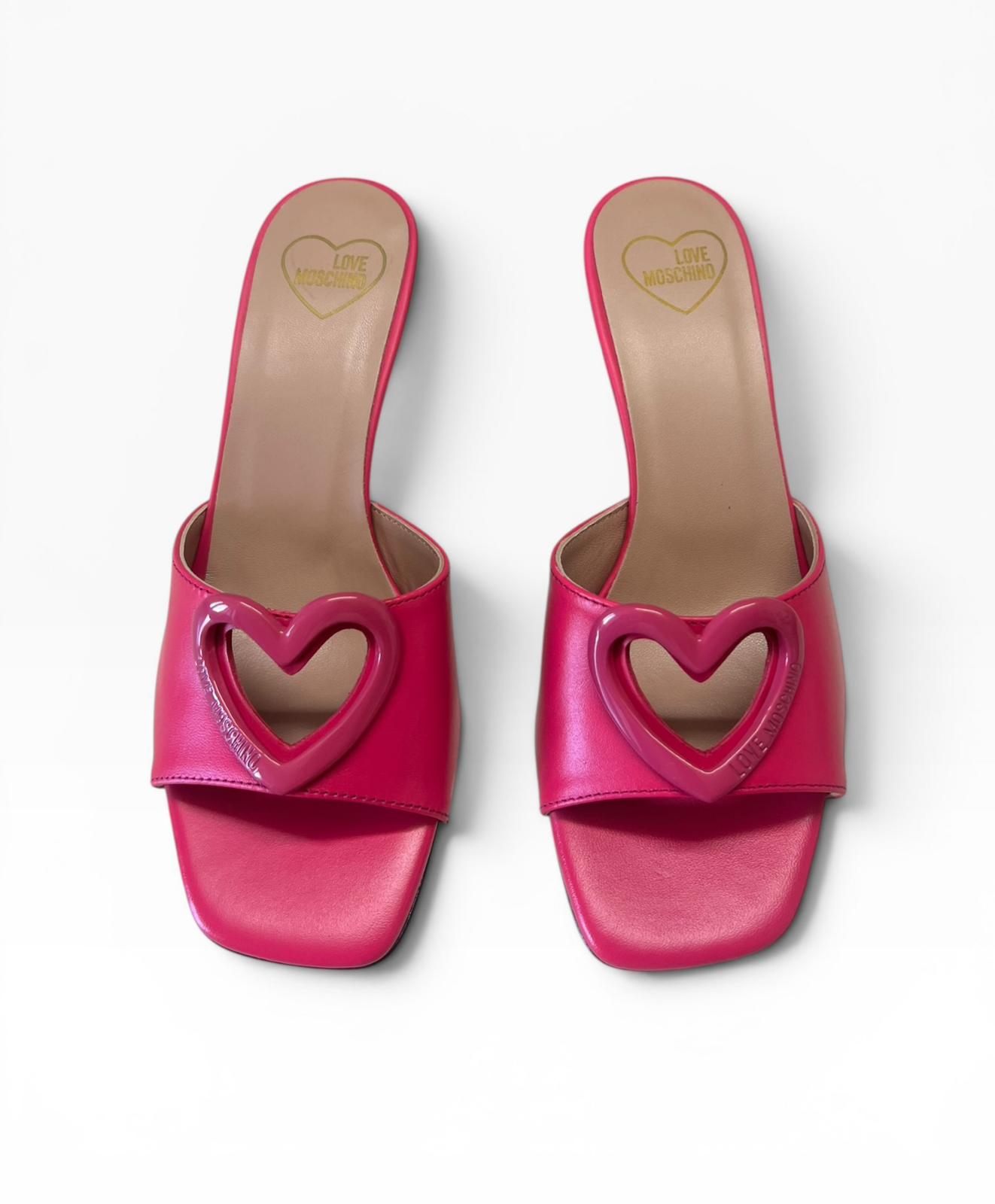 Sandali Donna “LOVE MOSCHINO” JA28375G0IIAX604 SABOTD PELLE FUXIA