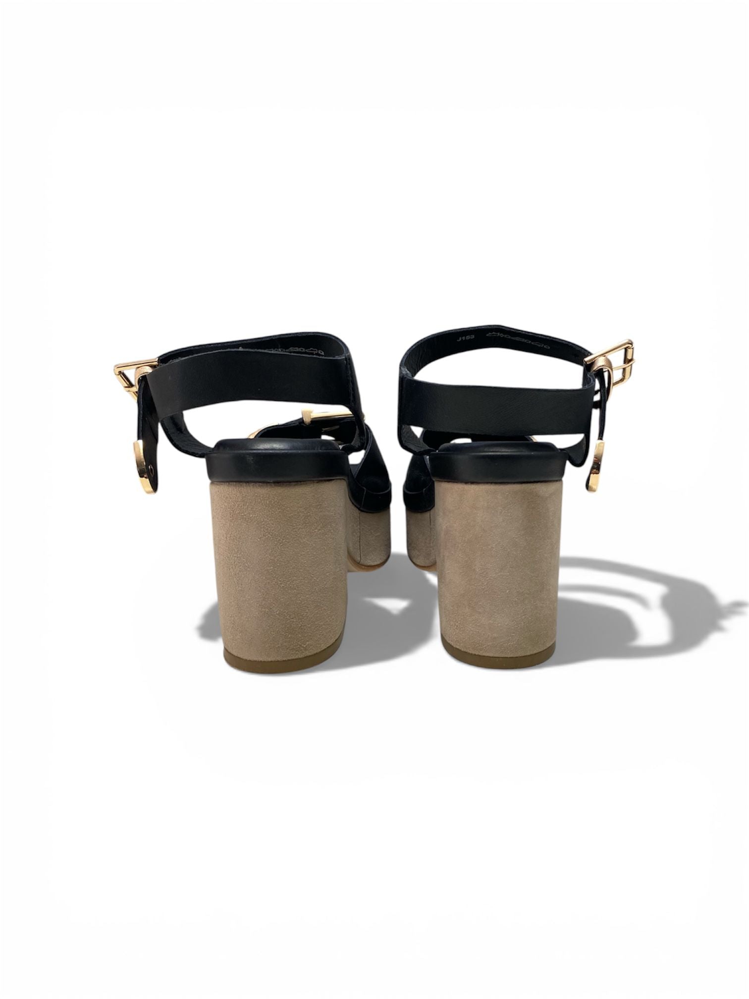 Sandali Donna "JANET & JANET" J-153 CLAIRE Vera Pelle Nero