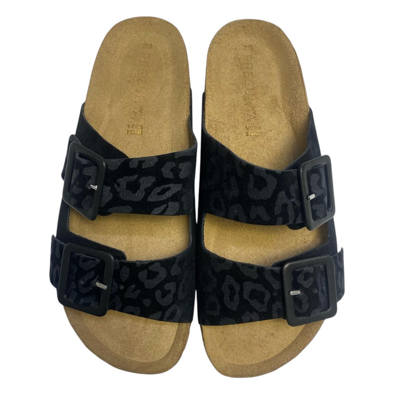 SANDALI CIABATTE DONNA “PREGUNTA ” 1018 003  PRIMAVERA ESTATE 2025 PELLE NERO