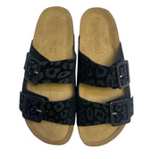 SANDALI CIABATTE DONNA “PREGUNTA ” 1018 003  PRIMAVERA ESTATE 2025 PELLE NERO