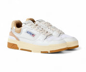 SNEAKERS DONNA “AUTRY” CLC ROLW MM23 PELLE BIANCO/BEIGE