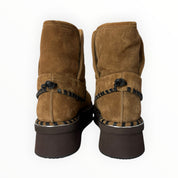 Stivaletti Donna “ELVIO ZAN" EC0304X Pelle Marrone