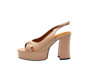 SANDALI DONNA “APEPAZZA ” HALLIE PRIMAVERA ESTATE 2025 VERA PELLE CIPRIA