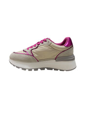 SNEAKERS DONNA “LIU JO” AMAZING 25 S3649 SUEDE/NYLON TAUPE/FUXIA