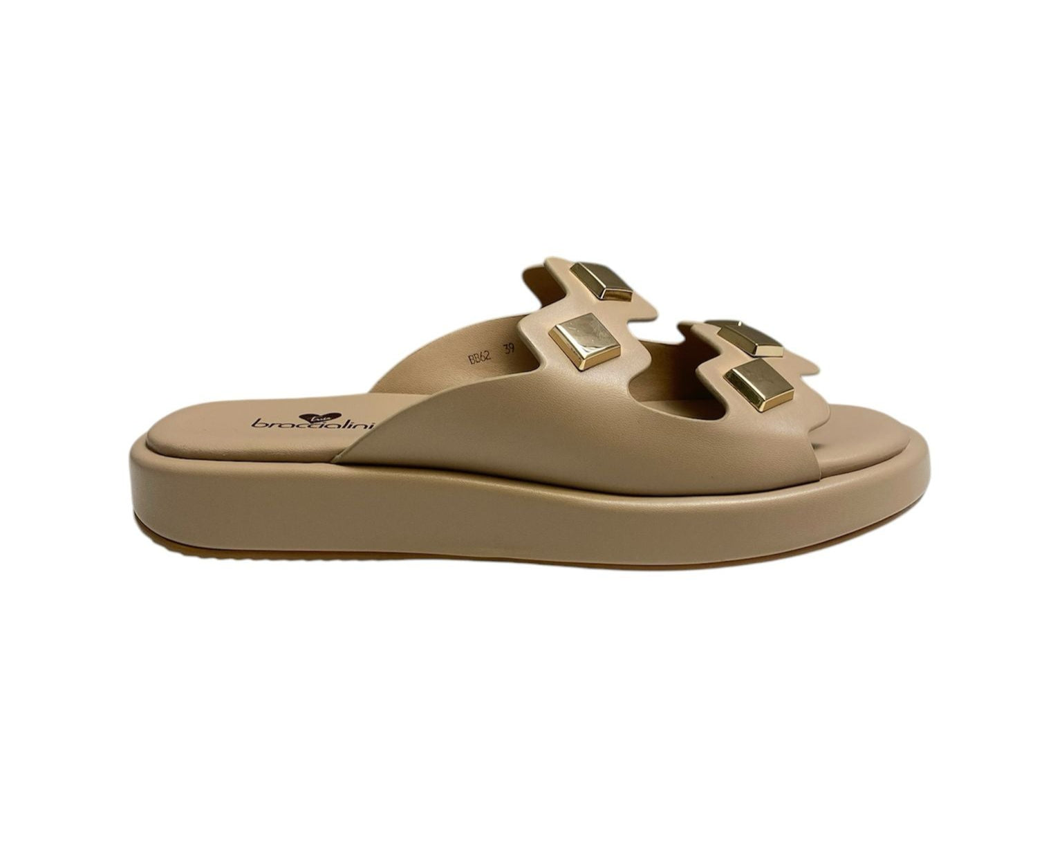 SANDALI CIABATTE DONNA “BRACCIALINI” BB62 PRIMAVERA ESTATE 2025 NUDE