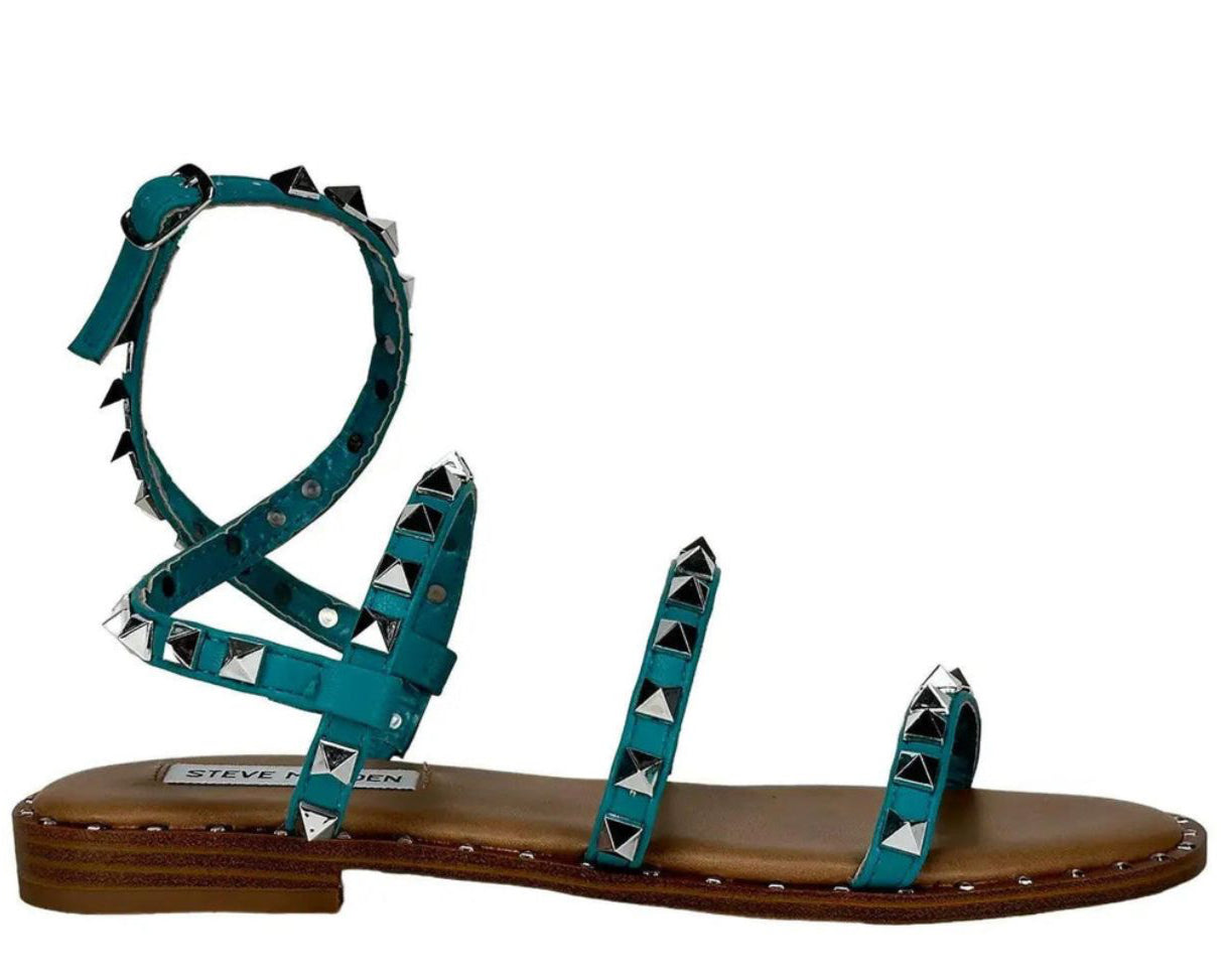 SANDALI DONNA “STEVE MADDEN” PRIMAVERA/ESTATE 2025 TRAVEL TEAL/TURCHESE